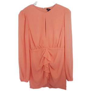 NBD | Revolve coral Arijana long sleeve mini dress sz Extra Large NWT $218